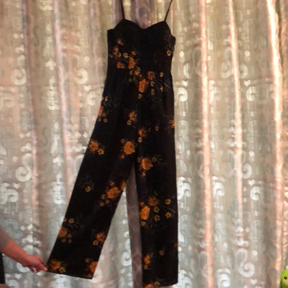 Black and gold romper